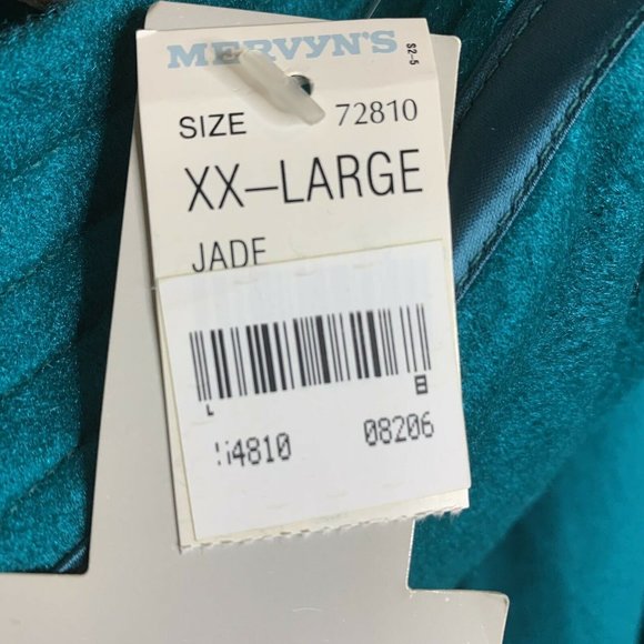 Vintage Partners Mervyns Jade Green Long Loungewear Robe - Picture 9 of 10